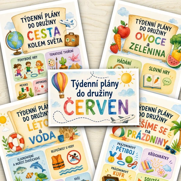 Týdenní plány (nejen) do družiny na červen