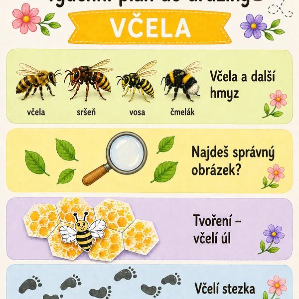 Včelí týden - plán aktivit + stezka 