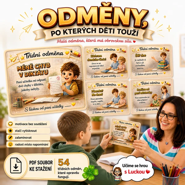 Odměny, po kterých děti touží - 54 ODMĚN 