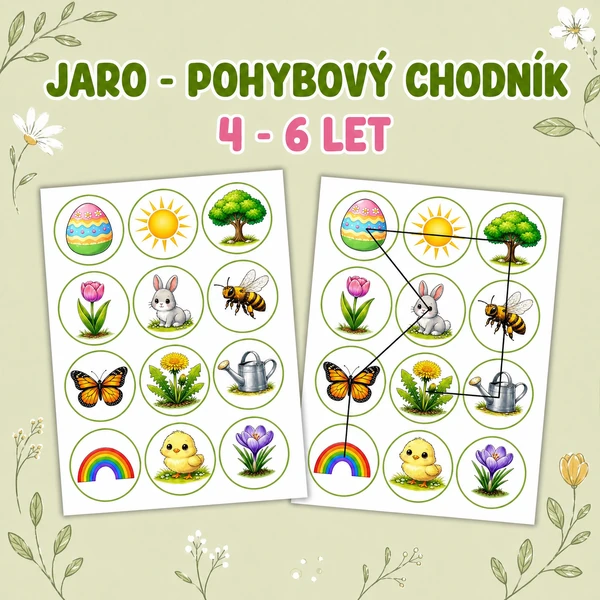 Jaro - pohybový chodník 