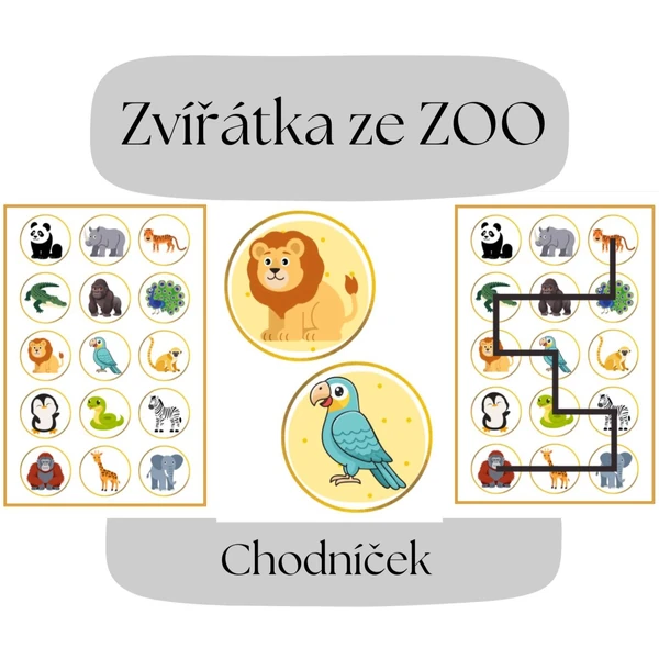 Chodníček zvířátka ze Zoo