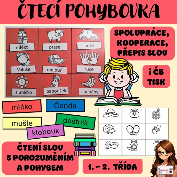 Čtecí pohybovka pro prvňáčky