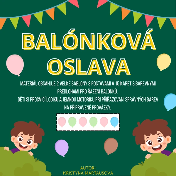 🎈 Balónková oslava - Aktivita ke Dni dětí