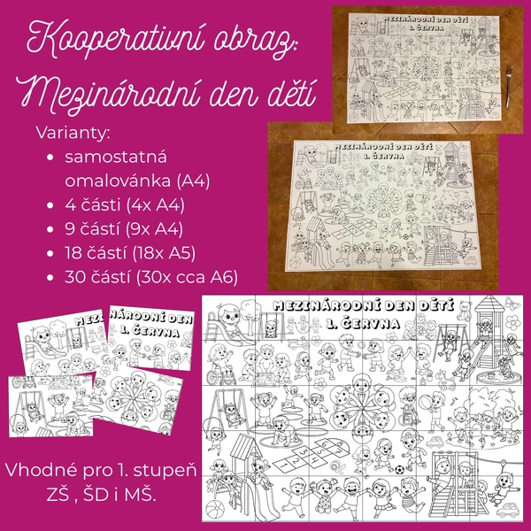 Kooperativní obraz: Mezinárodní den dětí 