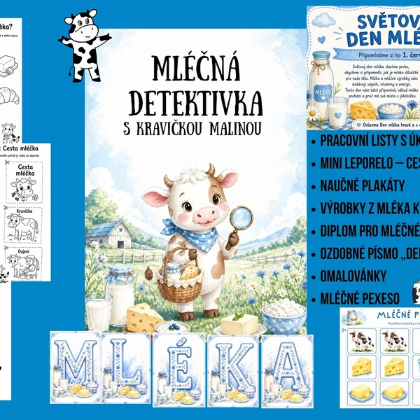 Mléčna detektivka s kravičkou Malinou 