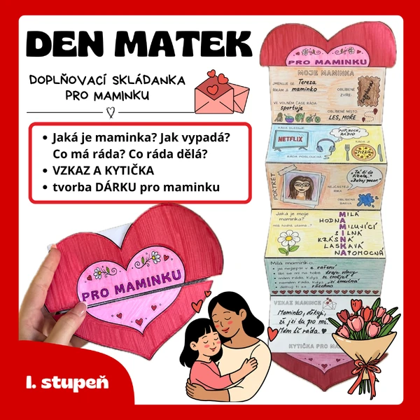 Den matek - skládanka pro maminku