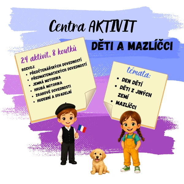 Centra aktivit - Den dětí, děti z jiných zemí a mazlíčci