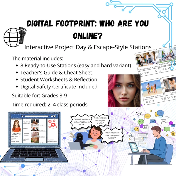 Digital Footprint & Online Safety Project Day | Digital Citizenship Stations