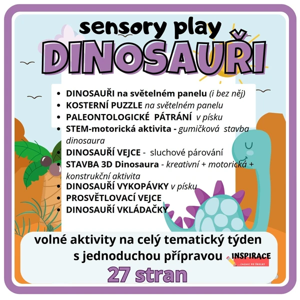 Sensory play - DINOSAUŘI🦕
