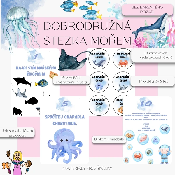 Dobrodružná stezka mořem (bez barevného pozadí)