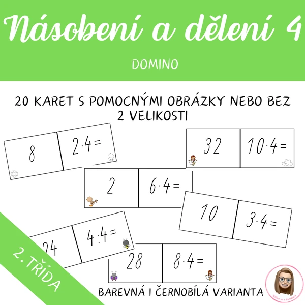 NÁSOBENÍ A DĚLENÍ 4 - domino