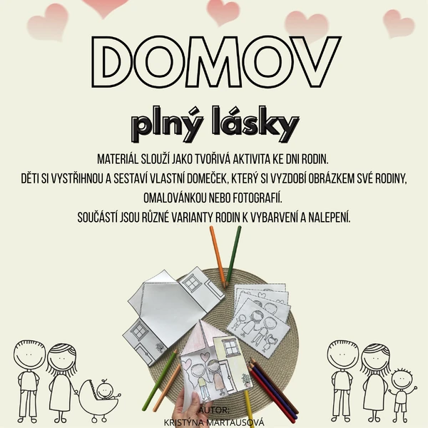 Domov plný lásky - Vystřihni a tvoř!