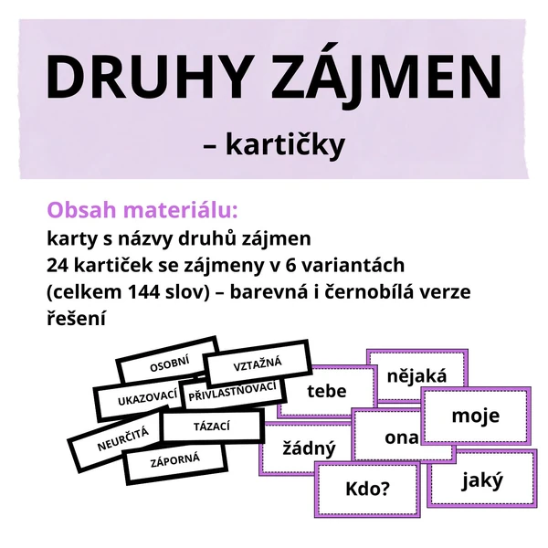DRUHY ZÁJMEN – kartičky