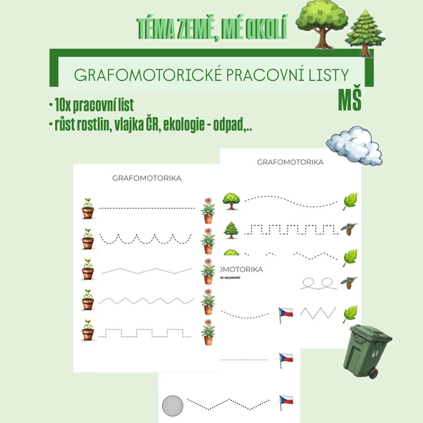 Grafomotorické pracovní listy