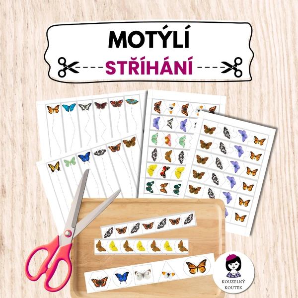 Motýlí stříhání | Stříhací obrázky | Motýli | Entomologie