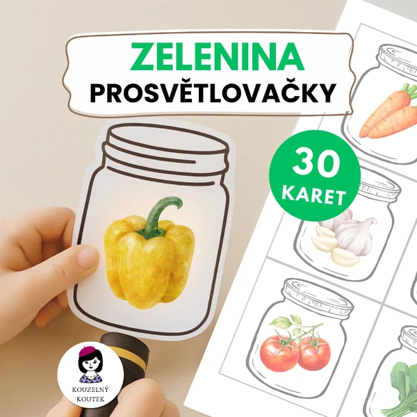 Zeleninové prosvětlovačky | Prosvětlovací obrázky zelenina