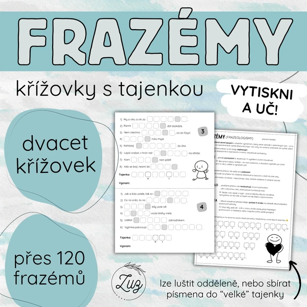 FRAZÉMY (sada dvaceti křížovek)