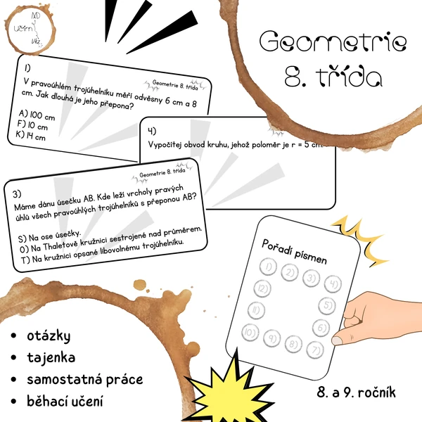 Opakování - geometrie 8. třída (Treasure Hunt)