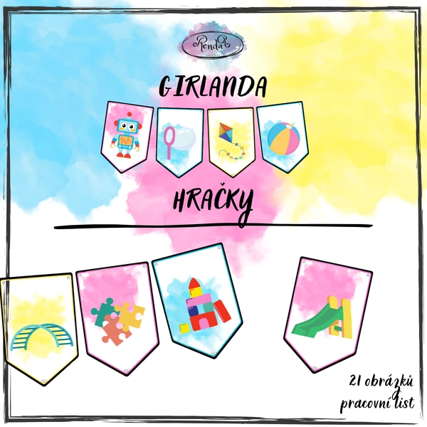 Girlanda - Hračky