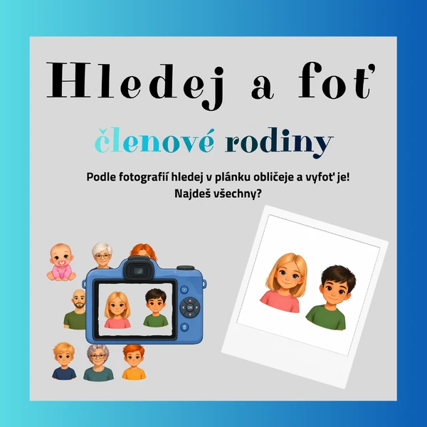 Hledej a foť! Členové rodiny 