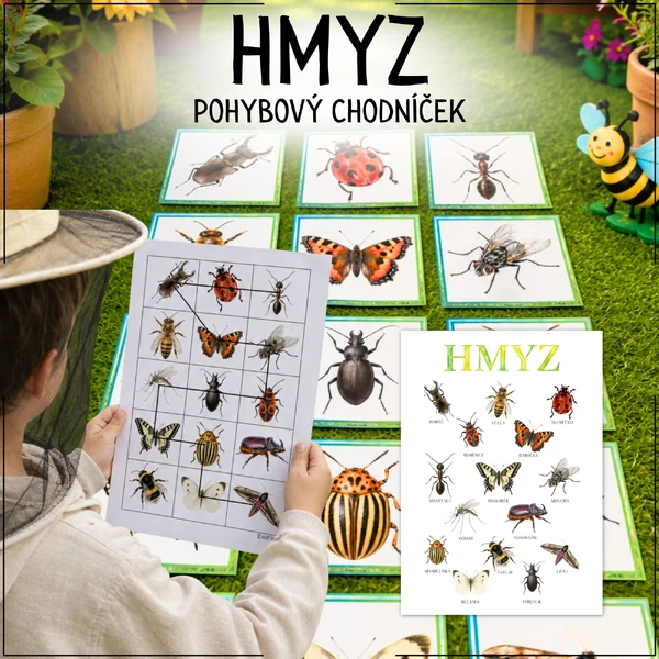 Hmyz - pohybový chodníček
