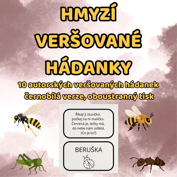 HMYZÍ VERŠOVANÉ HÁDANKY