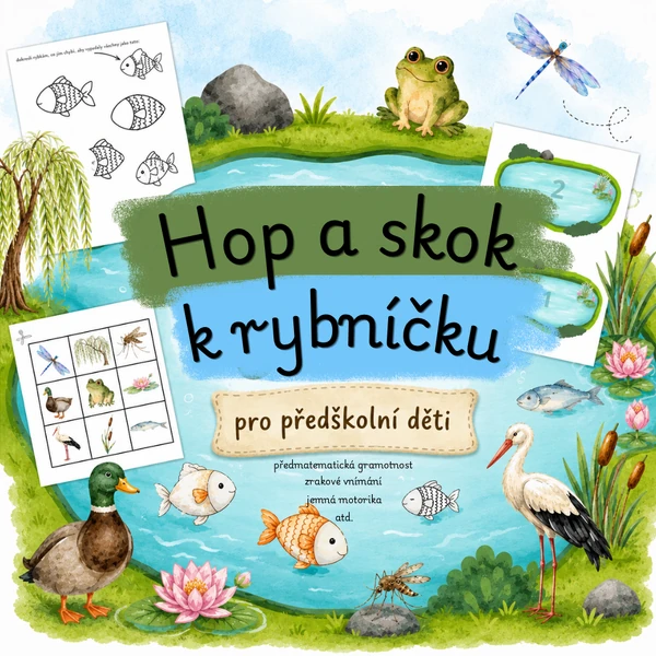 Hop a skok k rybníčku