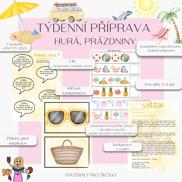 Týdenní příprava - Hurá, prázdniny