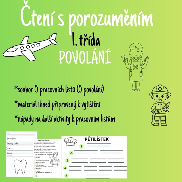 Čtení s porozuměním- POVOLÁNÍ