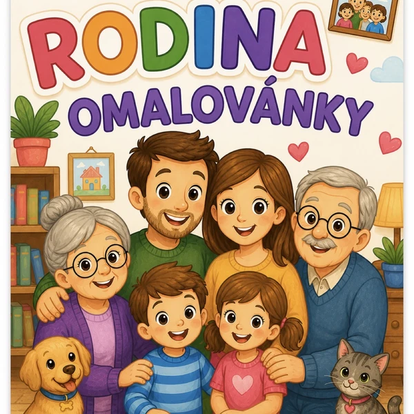 Rodina omalovánky