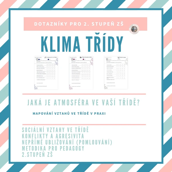 Klima třídy – dotazníky pro 2. stupeň ZŠ