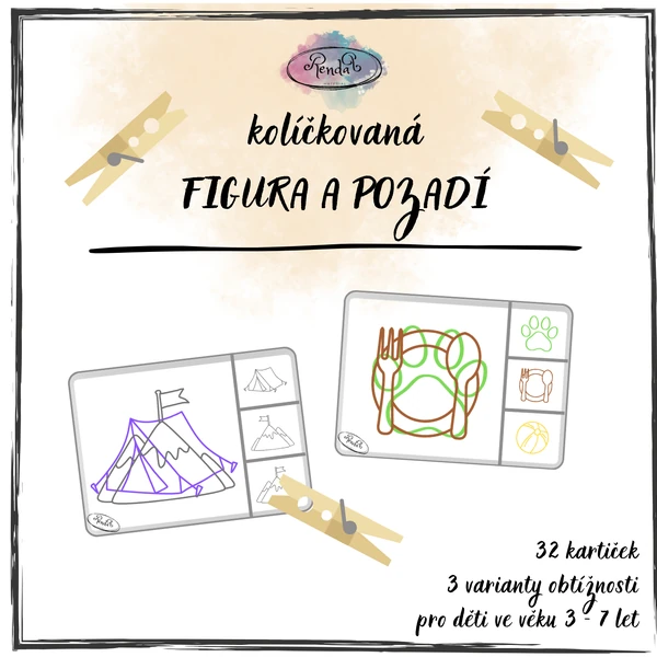 Kolíčkovaná - Figura a pozadí