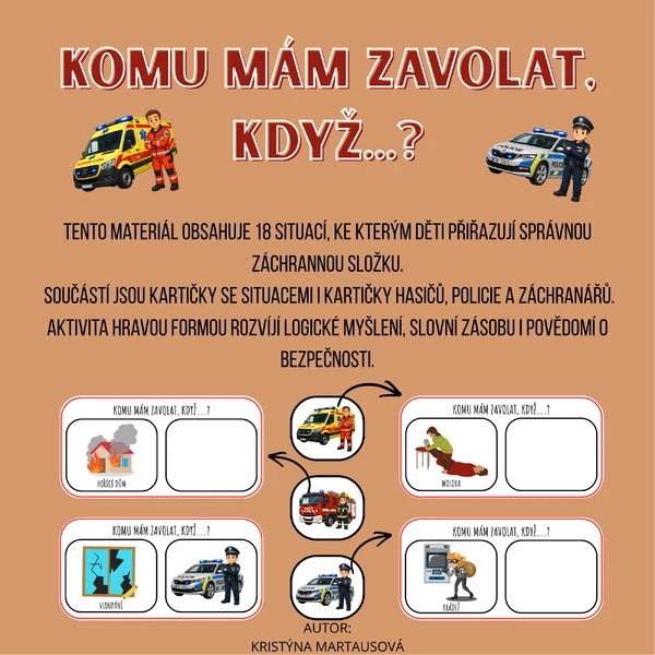 Komu mám zavolat, když...? - Poznáváme záchranné složky a situace