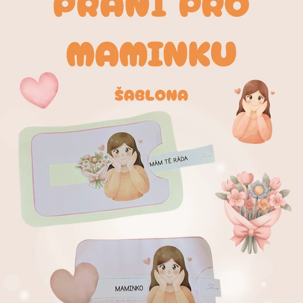Přání pro maminku - šablona