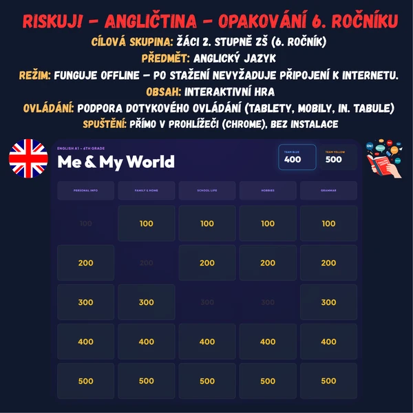 Riskuj! - Angličtina - Opakování 6. ročníku
