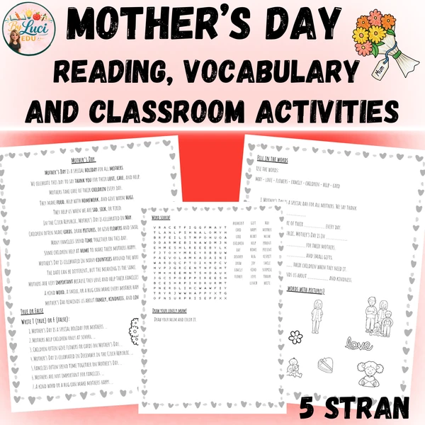 Mother’s Day – Reading, Vocabulary and Classroom Activities