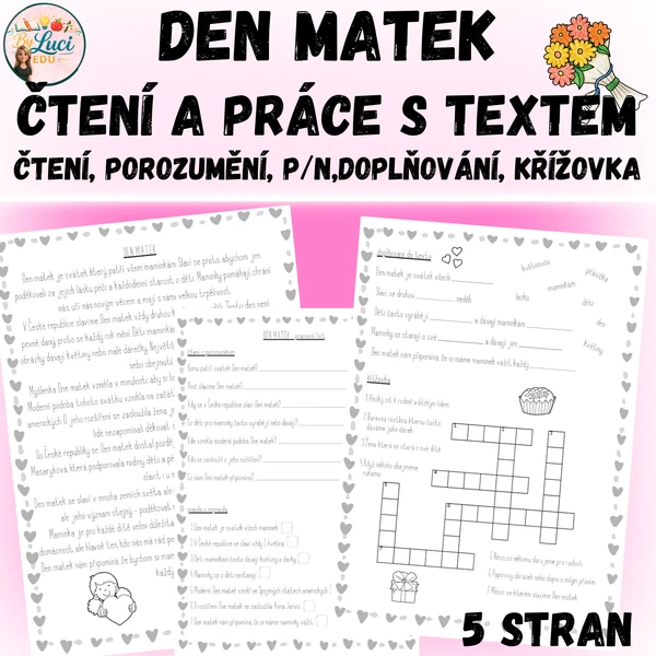 Den matek - práce s textem