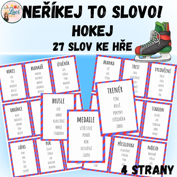 Neříkej to slovo! Hokej - 27 slov k hádání