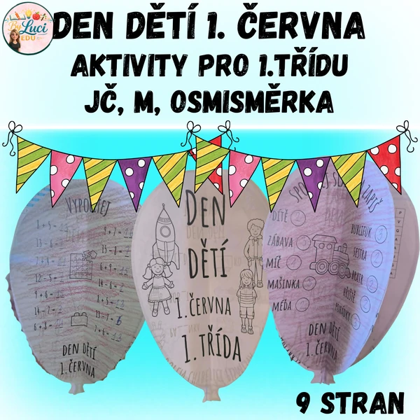 Aktivity pro 1. třídu ke Dni dětí - JČ, M, osmisměrka