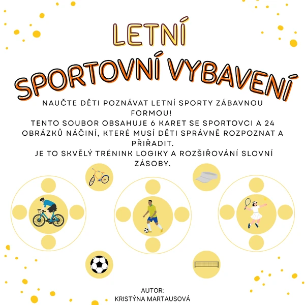 Letní sportovní vybavení - Co používáme při sportu?