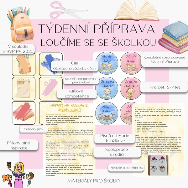 Týdenní příprava - Loučíme se se školkou