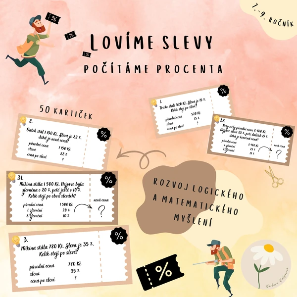 Lovíme slevy – počítáme procenta