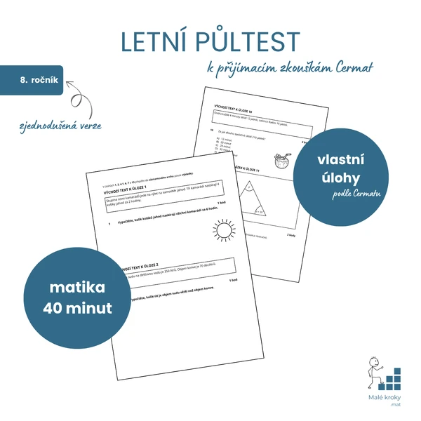 ZJEDNODUŠENÝ Přijímačkový půltest: léto