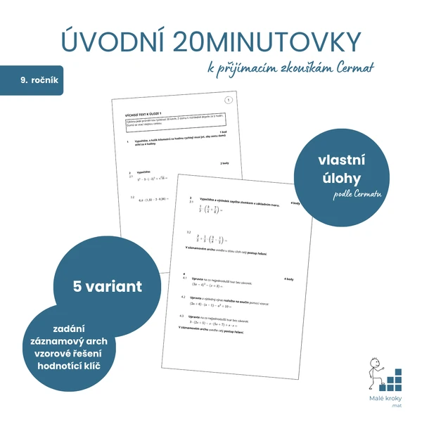 Přijímačkové 20minutovky: úvod testu