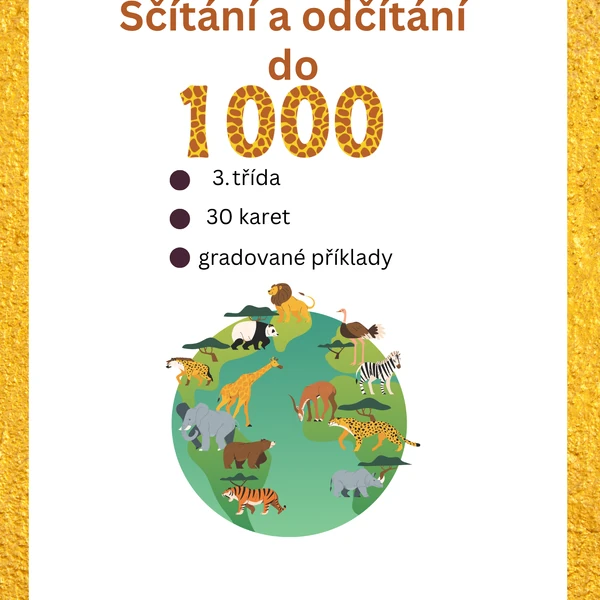 Matematické šestiúhelníky - počítání do 1000