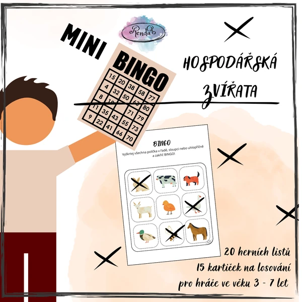 mini Bingo - Hospodářská zvířata