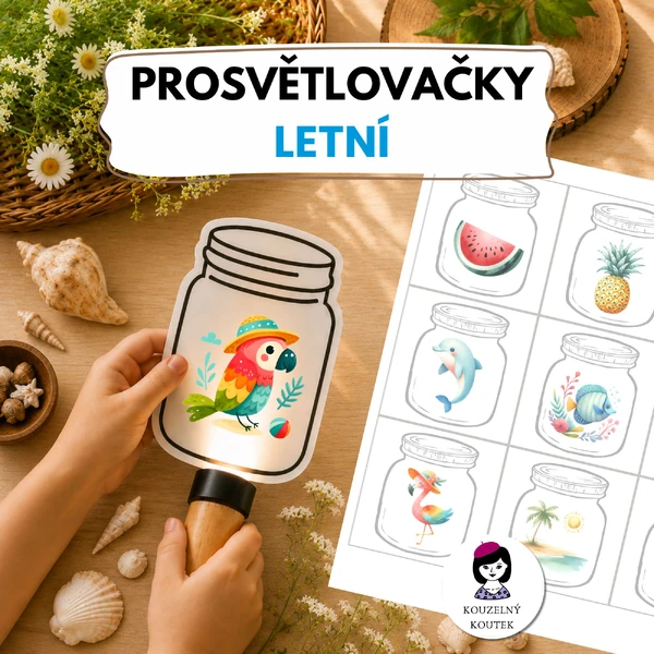 Letní prosvětlovačky | Prosvětlovací obrázky | Léto | Prázdniny