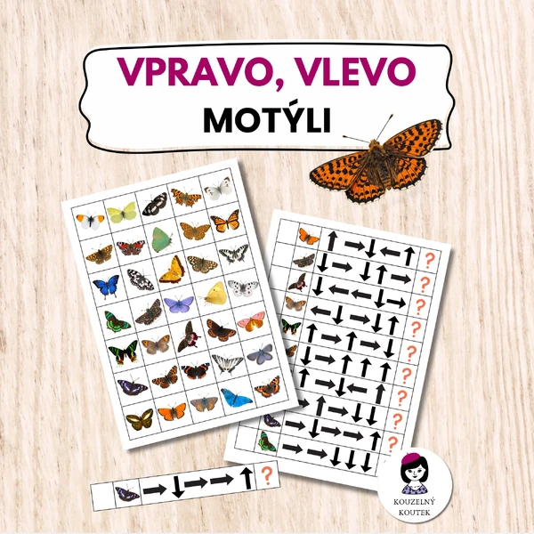 Motýlí šifrování | Motýli | Směry | Vpravo, vlevo | Orientace | Entomologie