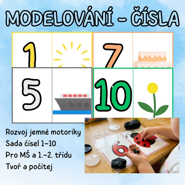 Modelování - Čísla (1 - 10)