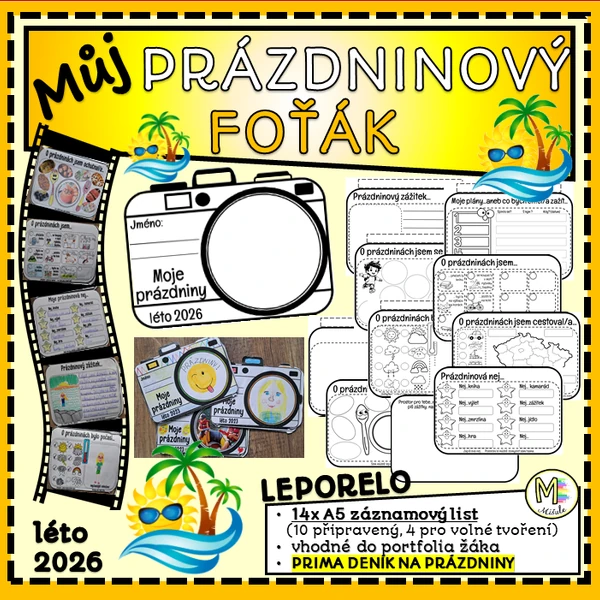 MŮJ PRÁZDNINOVÝ FOŤÁK 2026- DENÍK JAKO LEPORELO